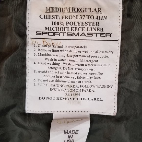 US Military Issue: Performance Fleece zipup Jacket and Parka Liner Combo - Picture 12 of 15